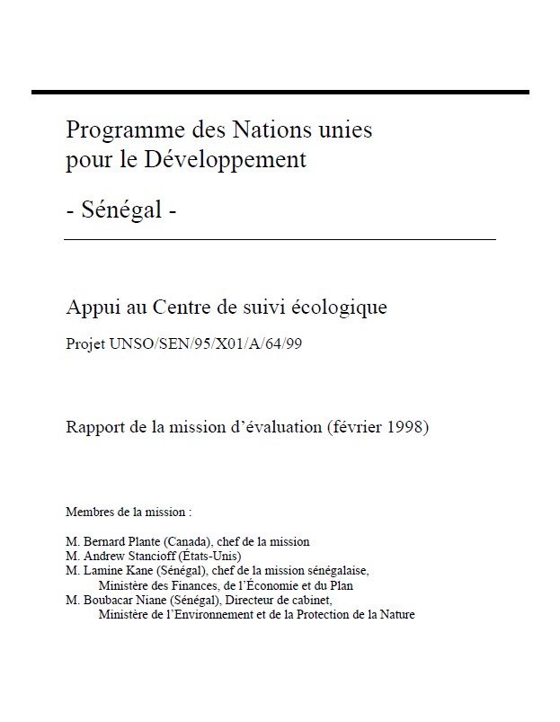 Rapport d&rsquo;activités 1998
